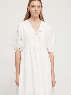 Obrázek produktu Desigual Bavlněné šaty Desigual LOMBARD béžová