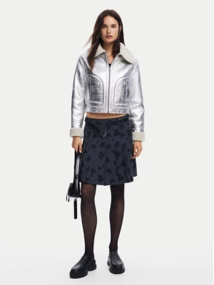 Obrázek produktu Desigual Bunda z imitace kůže Londres 24WWEW32 Stříbrná Regular Fit