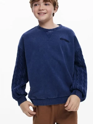 Obrázek produktu Desigual Dětská bavlněná mikina modrá