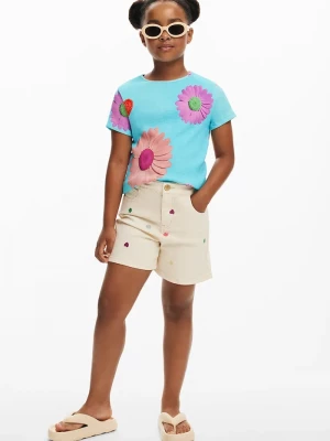 Obrázek produktu Desigual Dětské riflové kraťasy Desigual béžová