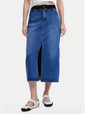 Obrázek produktu Desigual Džínová sukně 25SWFD02 Modrá Regular Fit