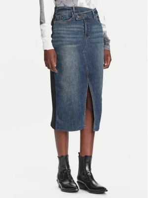 Obrázek produktu Desigual Džínová sukně Twisted 25WWFD03 Tmavomodrá Regular Fit
