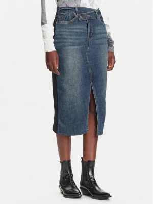 Obrázek produktu Desigual Džínová sukně Twisted 25WWFD03 Tmavomodrá Regular Fit