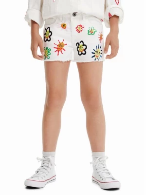 Obrázek produktu Desigual Džínové šortky 23SGDD07 Bílá Regular Fit
