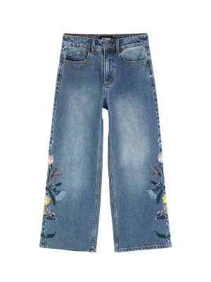 Obrázek produktu Desigual Džíny 'Flower' modrá džínovina / citronová / petrolejová / růžová