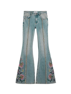 Obrázek produktu Desigual Džíny modrá / zelená / růžová