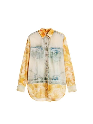 Obrázek produktu Desigual Halenka modrá / světlemodrá / kari / offwhite