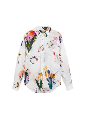 Obrázek produktu Desigual Halenka orchidej / oranžová / černá / bílá