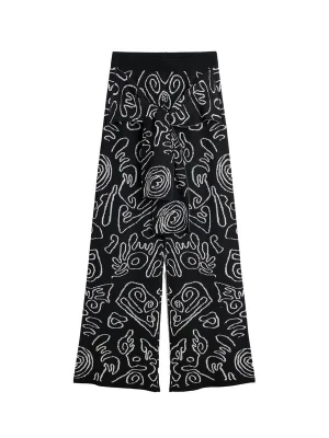 Obrázek produktu Desigual Kalhoty černá / bílá