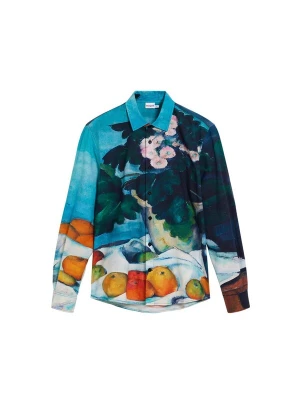 Obrázek produktu Desigual Košile azurová / azurová modrá / jedle / mandarinkoná