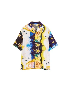 Obrázek produktu Desigual Košile 'Cosmos' noční modrá / citronová / bílá