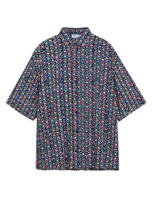 Obrázek produktu Desigual Košile modrá / tmavě modrá / zelená / oranžová