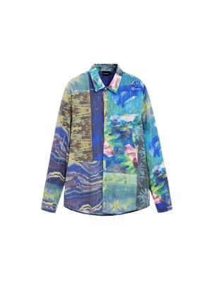 Obrázek produktu Desigual Košile námořnická modř / aqua modrá / olivová / světle zelená