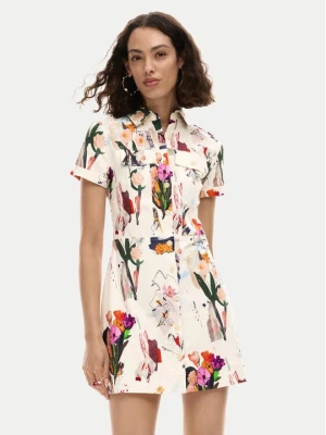 Obrázek produktu Desigual Košilové šaty Fini 26SWVW48 Écru Regular Fit Krémová