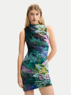 Obrázek produktu Desigual Letní šaty Carrington 26SWVK40 Zelená Slim Fit