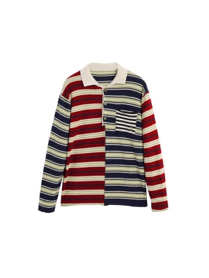 Obrázek produktu Desigual Mikina marine modrá / červená / bílá