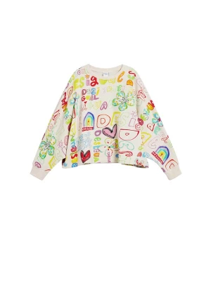 Obrázek produktu Desigual Mikina světlemodrá / světle žlutá / růžová / červená / přírodní bílá
