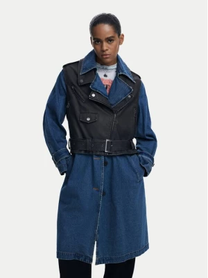 Obrázek produktu Desigual Plášť z umělé kůže Denimbike 25WWEW52 Modrá Regular Fit
