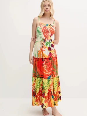 Obrázek produktu Desigual Plážové šaty Desigual BAHAMAS PATCH béžová