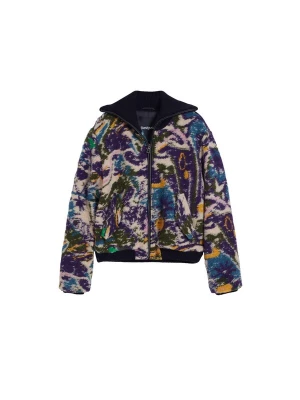 Obrázek produktu Desigual Přechodná bunda modrá / tmavě zelená / tmavě fialová / barva bílé vlny