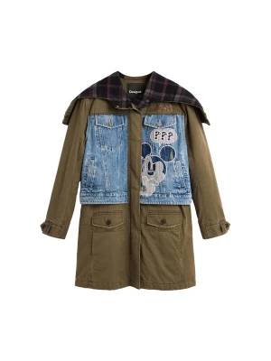 Obrázek produktu Desigual Přechodová parka 'Desigual x Disney™' modrá džínovina / tmavě modrá / olivová / cyclam