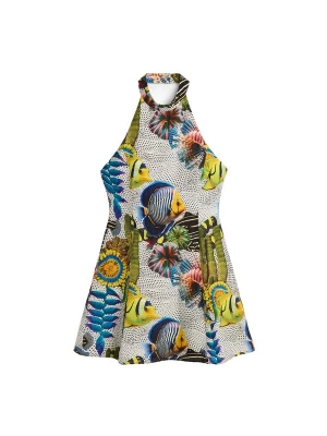 Obrázek produktu Desigual Šaty modrá / žlutá / zelená / černá / bílá