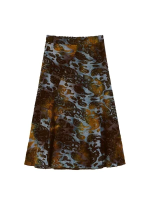 Obrázek produktu Desigual Sukně modrá / hnědá / černá