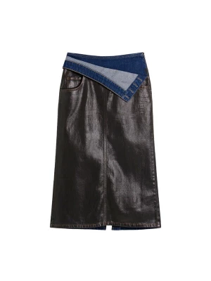 Obrázek produktu Desigual Sukně modrá / tmavě hnědá