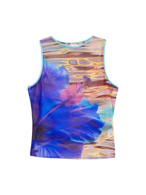 Obrázek produktu Desigual Top námořnická modř / světlemodrá / žlutá / růžová