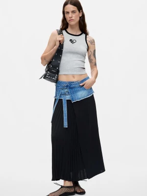Obrázek produktu Desigual Top světle šedá / černá