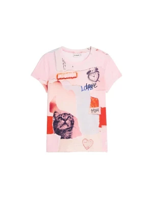 Obrázek produktu Desigual Tričko humrová / růžová / růže / černá
