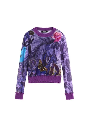 Obrázek produktu Desigual Tričko 'M. C. Lacroix' tmavě fialová / pink