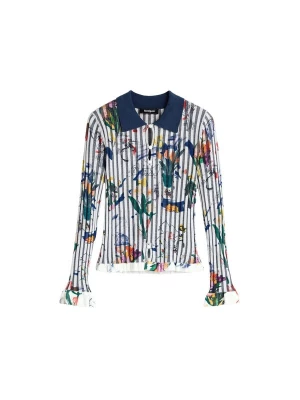 Obrázek produktu Desigual Tričko námořnická modř / žlutá / tmavě zelená / bílá