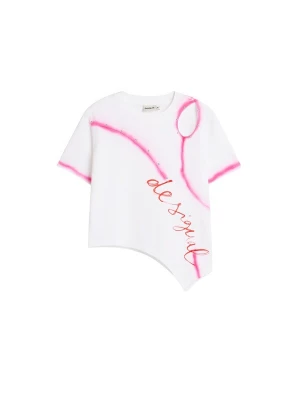 Obrázek produktu Desigual Tričko pink / bílá
