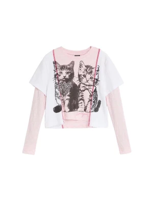 Obrázek produktu Desigual Tričko růžová / černá / bílá
