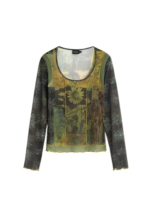 Obrázek produktu Desigual Tričko světle zelená / tmavě zelená