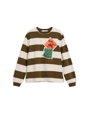 Obrázek produktu Desigual Tričko zelená / khaki / oranžová / bílá