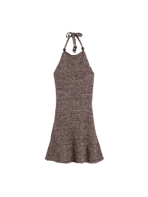 Obrázek produktu Desigual Úpletové šaty hnědý melír