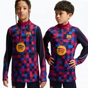 Obrázek produktu Dětská fotbalová mikina Nike FC Barcelona Dri-Fit Strike Drill Top noble red / noble red / mineral yellow
