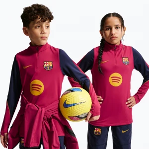 Obrázek produktu Dětská fotbalová mikina Nike FC Barcelona Strike Dri-Fit Soccer Knit Drill Top Červená