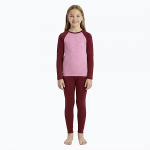 Obrázek produktu Dětská sada termoprádla WOOLCANO Merino SET0982 purple fialová
