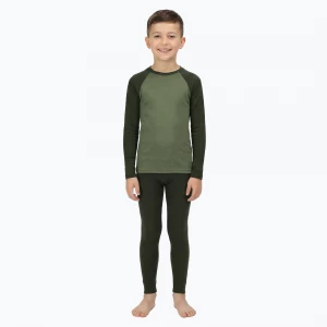 Obrázek produktu Dětská sada termoprádlaWOOLCANO Merino SET0982 khaki Zelená