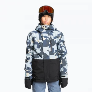 Obrázek produktu Dětská snowboardová bunda Quiksilver Mission Printed Block puzzle camo ice flow Modrá