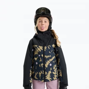 Obrázek produktu Dětská snowboardová bunda ROXY Free Jet Block fennel seed big / flower rg Černá