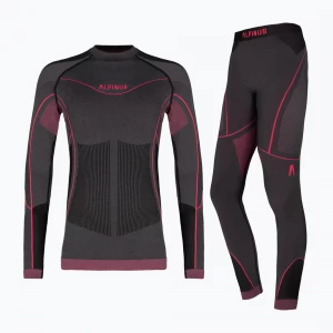 Obrázek produktu Dětská souprava termo prádla Alpinus Tactical Gausdal grafit / růžová šedá
