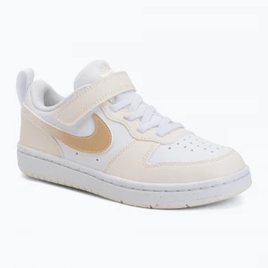 Obrázek produktu Dětské boty Nike Court Borough Low white / chalk / white / shimmer Béžová