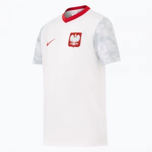 Obrázek produktu Dětské fotbalové tričko Nike Dri-Fit Poland Home 2026 white / field silver
