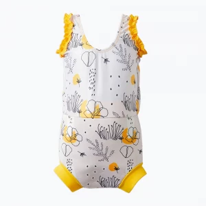 Obrázek produktu Dětské jednodílné plavky Splash About Happy Nappy flowy meadow Žlutá