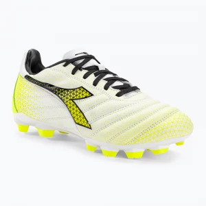 Obrázek produktu Dětské kopačky Diadora Brasil Elite GR LT LPU Y bílá / černá / fluo žlutá