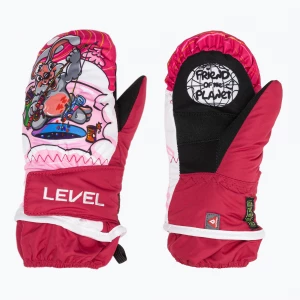 Obrázek produktu Dětské lyžařské rukavice Level Animal pk bordeaux Růžová
